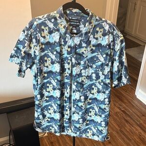 Treasure & Bond Navy Floral Men's Shirt